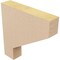 Ekena Millwork 2"W x 10"D x 10"H Thin Clemmons Rough Cedar Woodgrain TimberThane Corbel, Primed Tan CORUR02X10X10CLERCPR - alternate 5